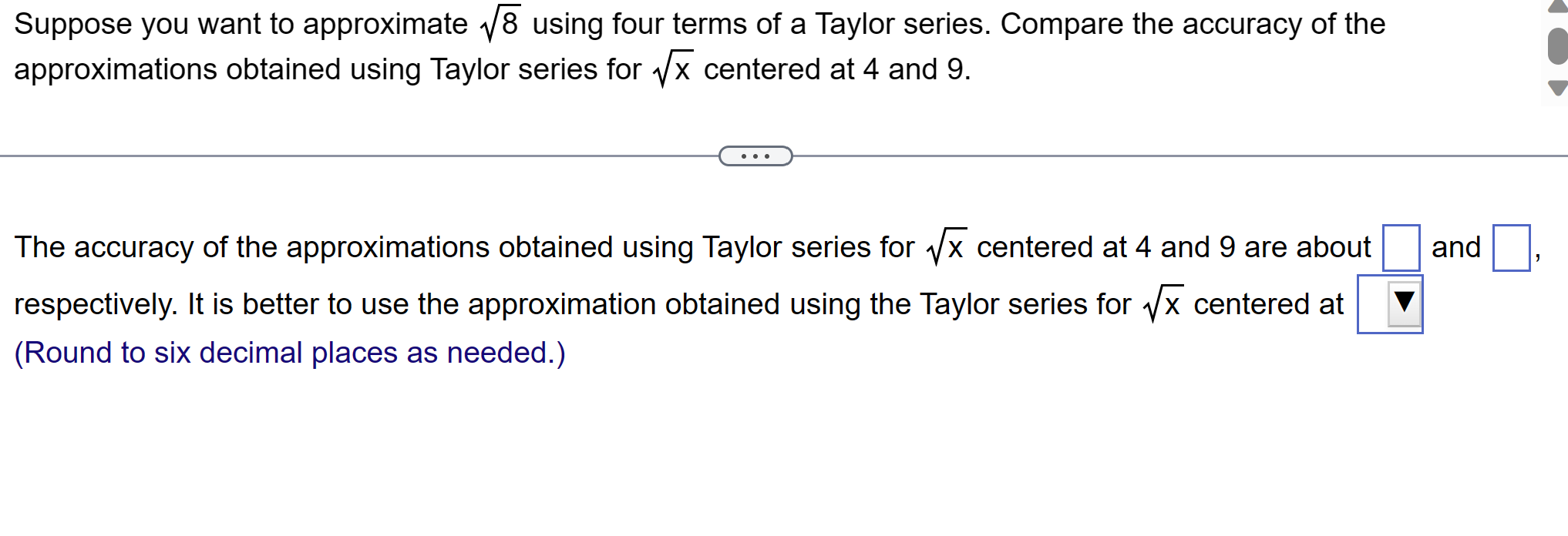 Solved Suppose you want to approximate 8 using four terms of — free download