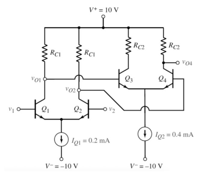 In DC, Design a circuit for Vo1=Vo2=2v; V1=V2=0. In | Chegg.com