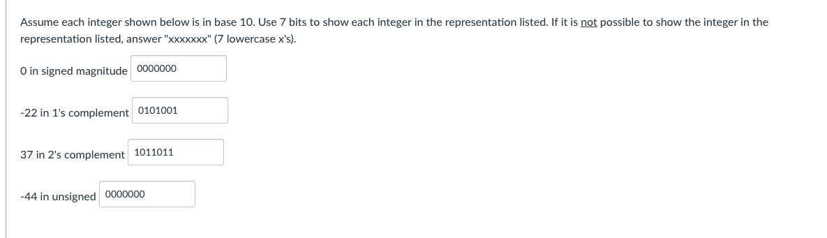 Solved Assume each integer shown below is in base 10. Use 7 | Chegg.com