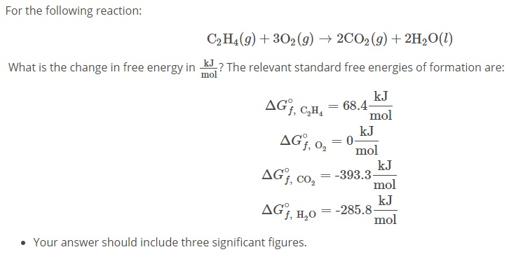 Solved For the following reaction C2H4 9 302 g 2C02 g