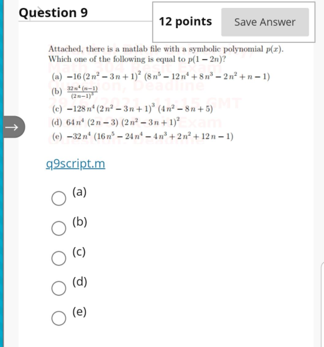 Solved Question 9 12 Points Save Answer Attached There Is A Chegg Com