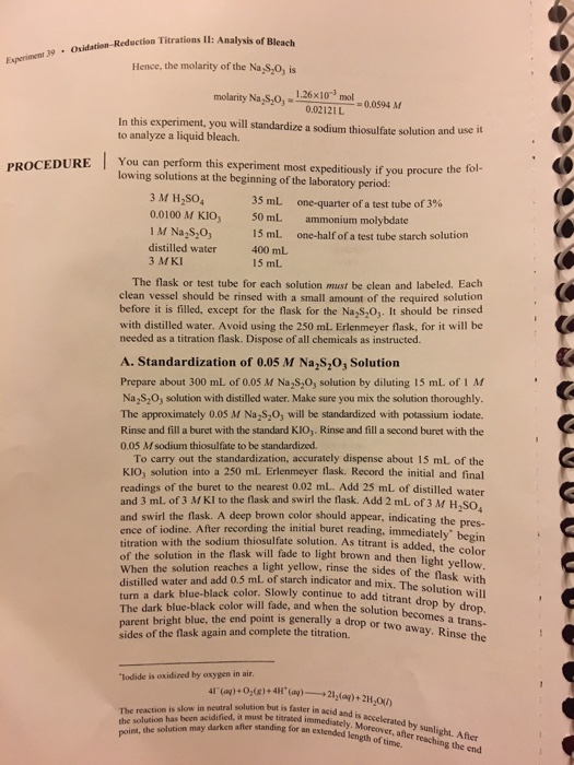 Solved What Is A Primary Standard Why Do You Need To Use A Chegg