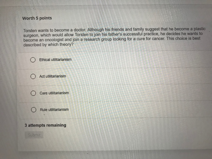 Solved Question 6/15 Worth 5 points Critics of ethical | Chegg.com