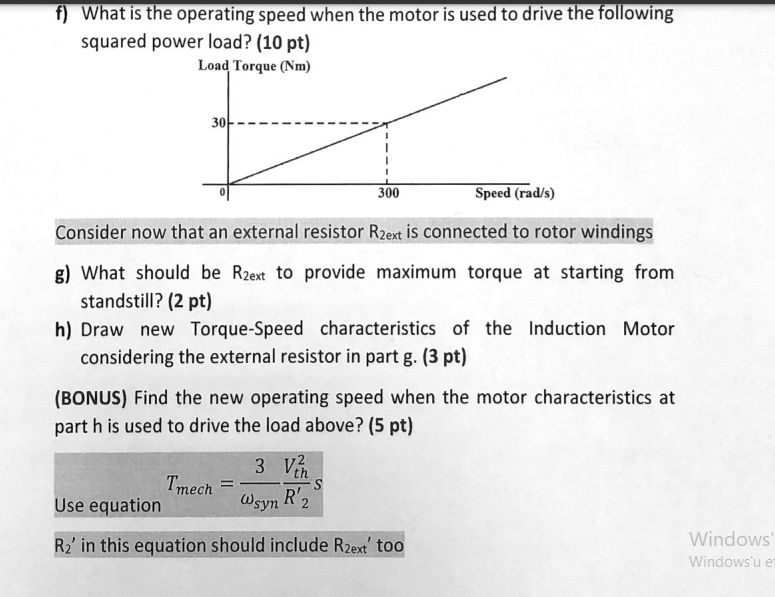 Solved Q2) Speed Control of Wound Rotor Induction Motor 3 | Chegg.com