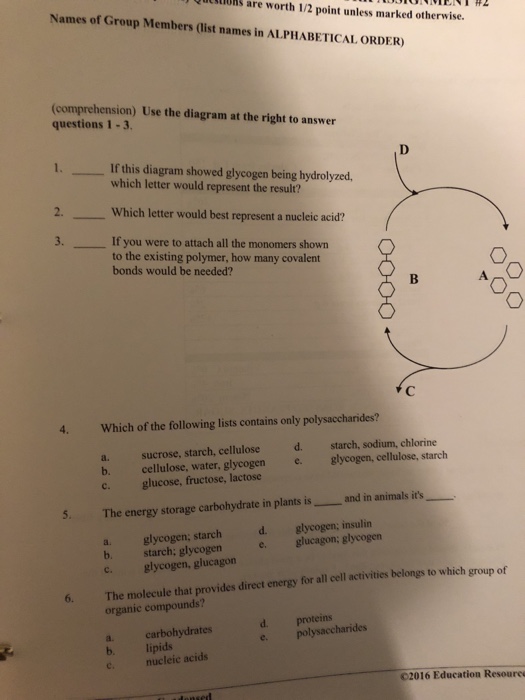 unit 4 cooperative homework assignment #2