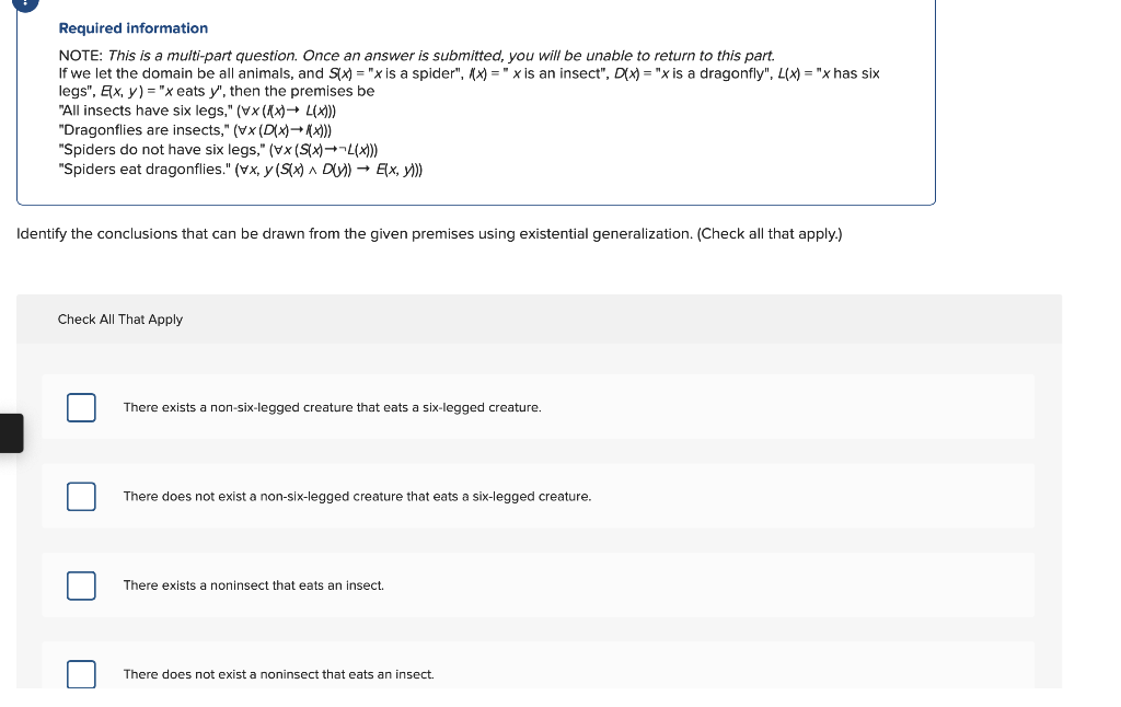 Solved Required information NOTE: This is a multi-part | Chegg.com