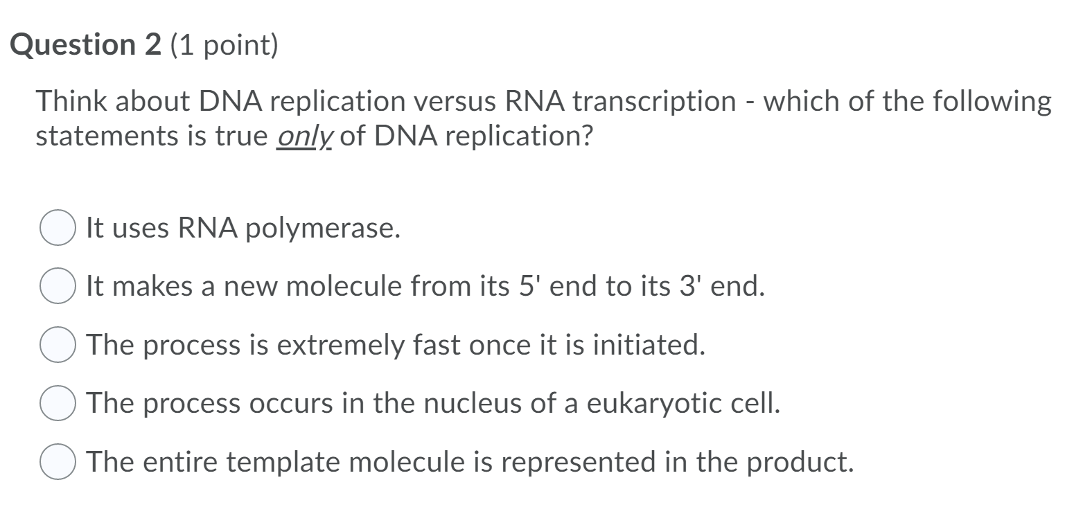 Solved Question 1 (1 point) If a mutation occurred in the | Chegg.com