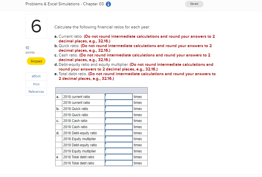 Solved Problems & Excel Simulations - Chapter 03 Saved Help | Chegg.com