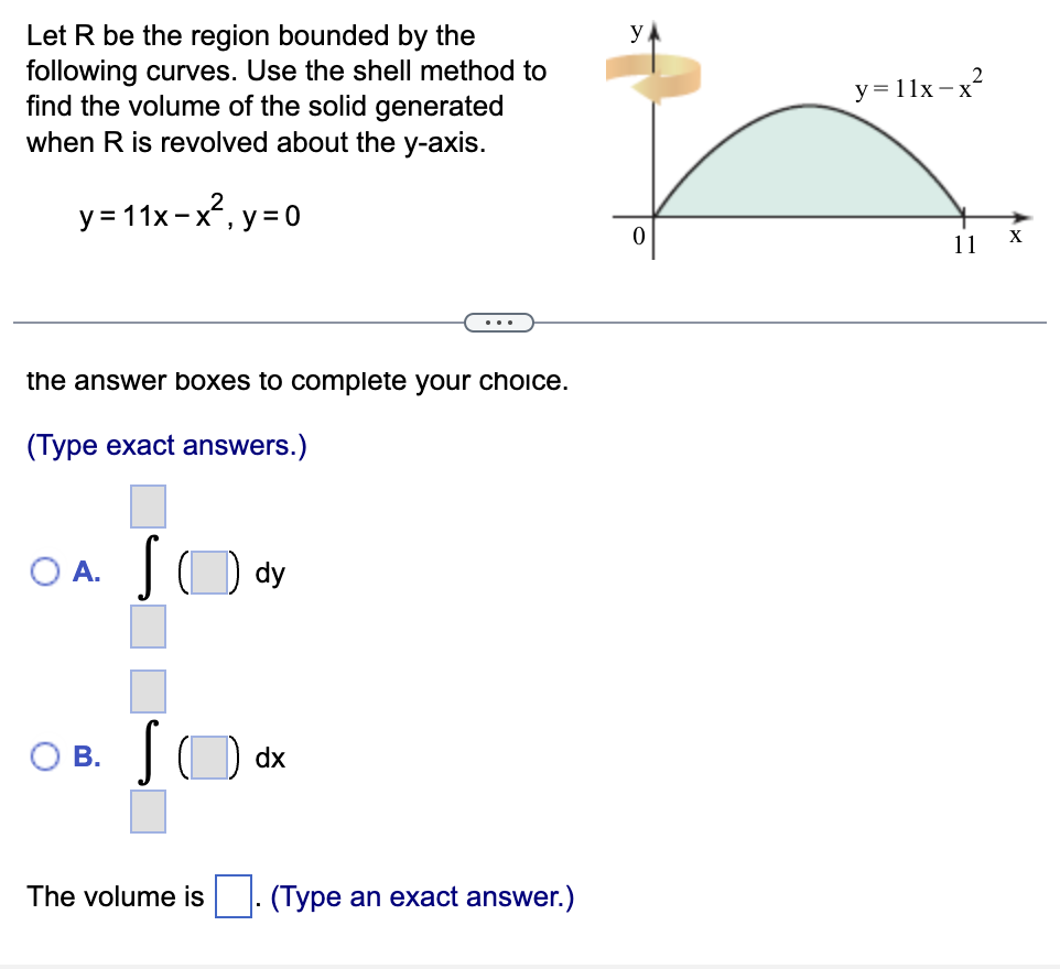 Solved Let R Be The Region Bounded By The Following Curves. | Chegg.com