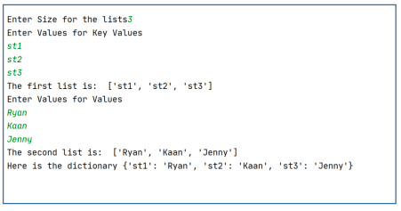 Solved Write a Python program that takes two same sized | Chegg.com
