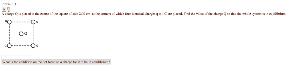 Solved Problem 3 A charge Q is placed at the centre of the | Chegg.com