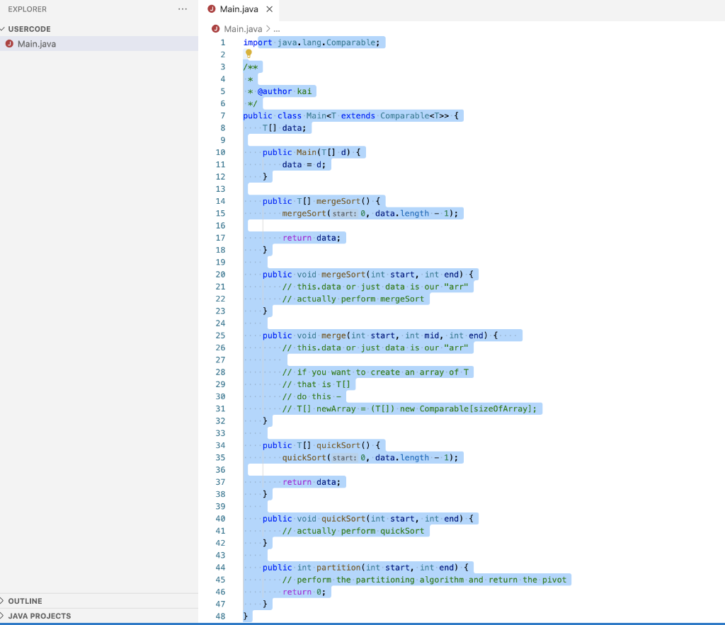 Solved IN JAVA. PLEASE READ THE INSTRUCTIONS AND MAKE SURE | Chegg.com
