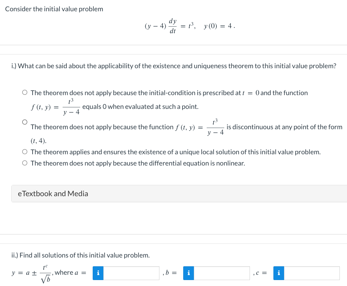 Solved Consider the initial value problem | Chegg.com