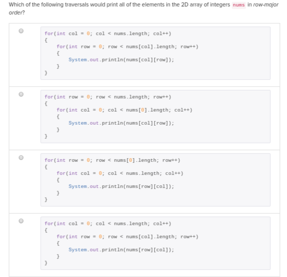 Solved Which of the following traversals would print all of | Chegg.com