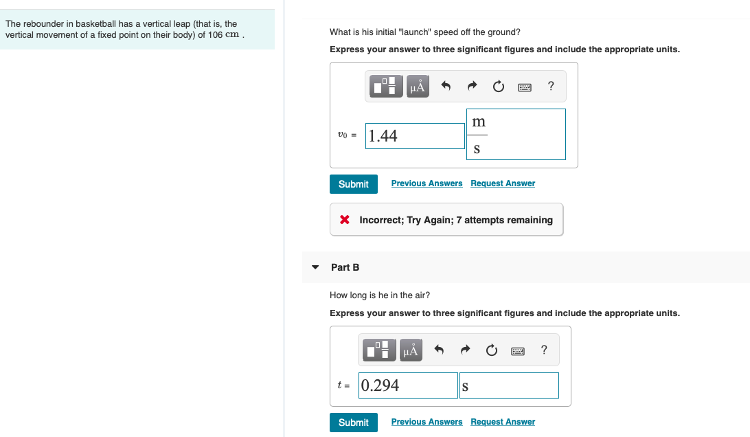 Solved The rebounder in basketball has a vertical leap (that