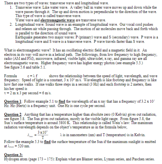 Water Waves, Concept, its Types and Explanation.