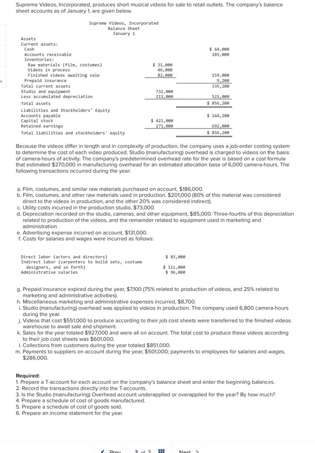 Solved Supreme Videos, Incorporated, produces short musical