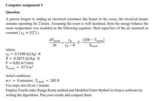 Solved Computer assignment 5 Question A person forgets to | Chegg.com