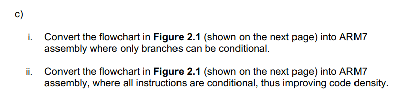 Solved c) i. Convert the flowchart in Figure 2.1 (shown on | Chegg.com