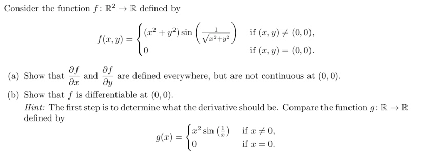 Solved Consider The Function F R2 R Defined By J 22 Chegg Com