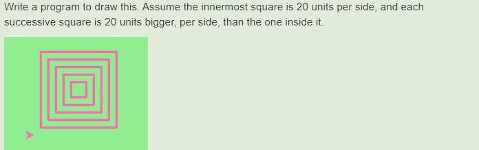 Solved Write a program to draw this. Assume the innermost | Chegg.com