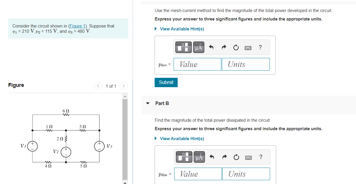 Solved Use The Mesh-current Method To Find The Magnitude Of | Chegg.com