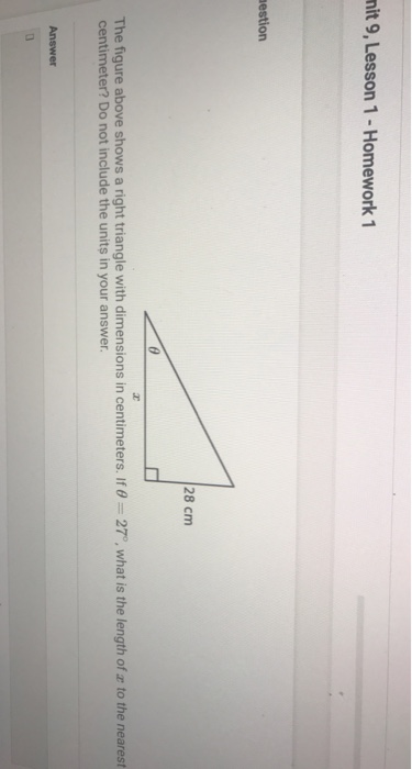 Solved The figure above shows a right triangle with | Chegg.com