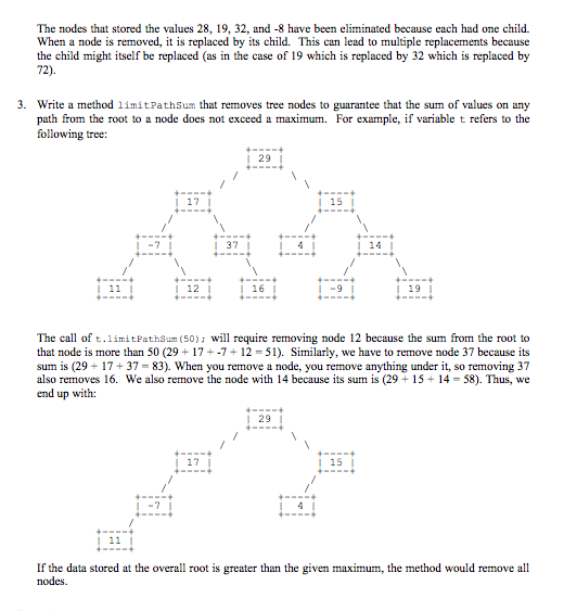 Solved Problem 3: Trees 1. Write a method print Level (that | Chegg.com