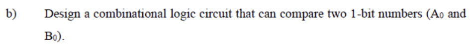 Solved B) Design A Combinational Logic Circuit That Can | Chegg.com