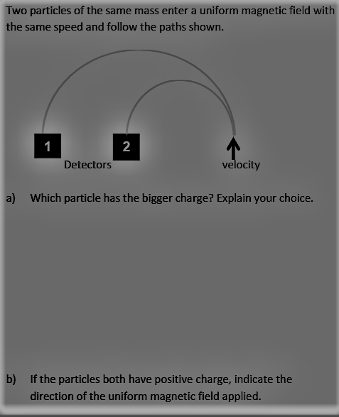 Solved Two particles of the same mass enter a uniform | Chegg.com