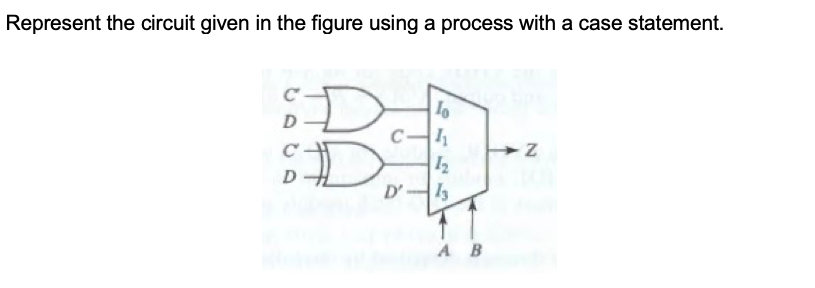 Solved Represent the circuit given in the figure using a | Chegg.com