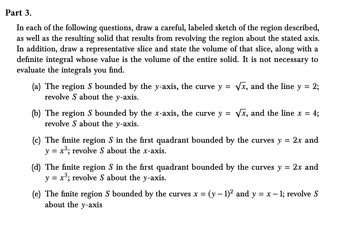 Solved Part 3. In each of the following questions, draw a | Chegg.com