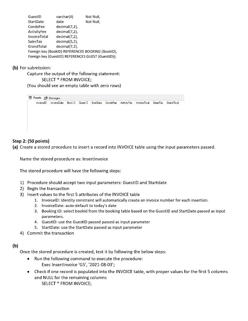 Solved Consider the following business scenario: An INVOICE | Chegg.com