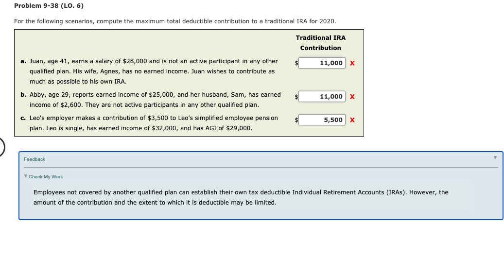 Solved Problem 938 (LO. 6) For the following scenarios,