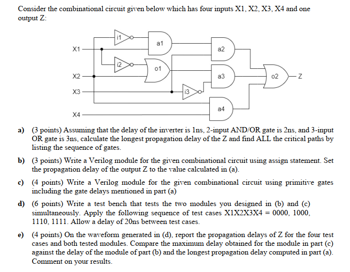 Solved Consider The Combinational Circuit Given Below Which | Chegg.com