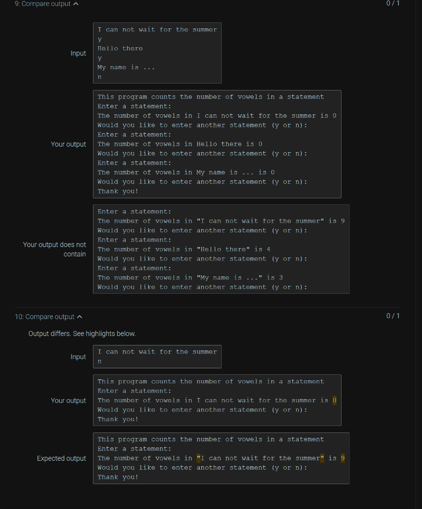 Solved def vowel_count(str): string = string string.lower() | Chegg.com