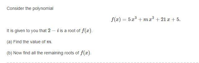 Consider The Polynomial F X 5x3 Mae 212 5 It Chegg Com
