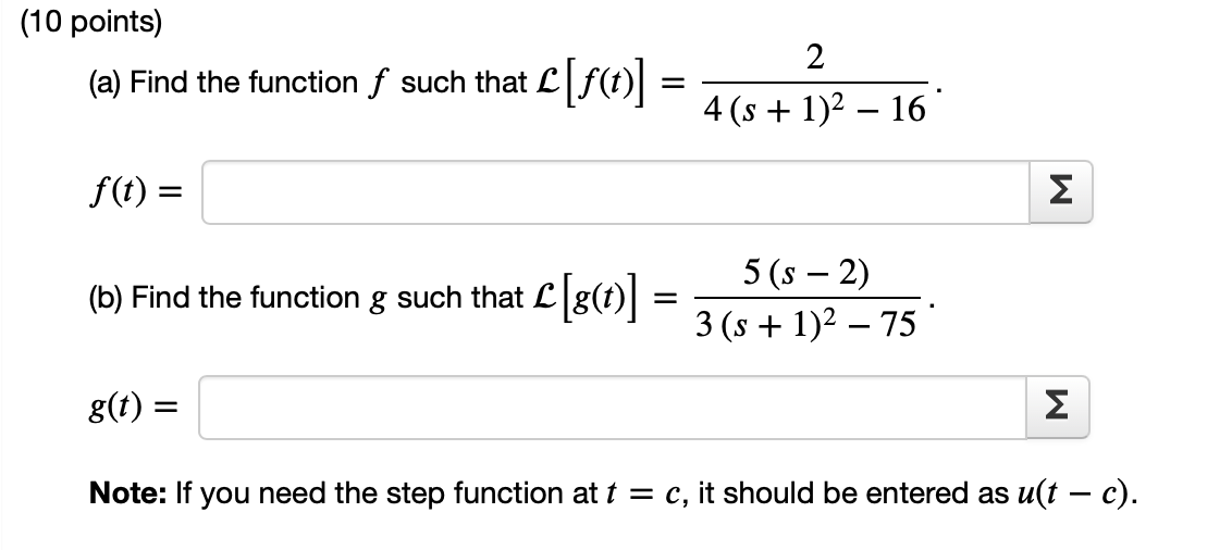 Solved (a) Find The Function F Such That | Chegg.com