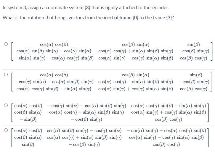 Solved System 3 Description The system consists of a uniform | Chegg.com