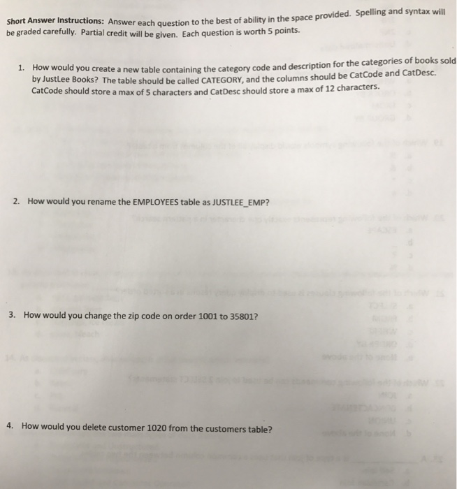 Solved 1. How would you create a new table containing the | Chegg.com