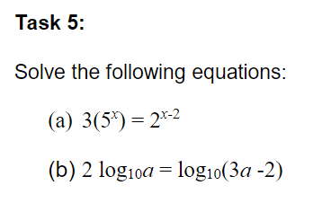 Solved Solve The Following Equations: (a) 3(5x)=2x−2 (b) | Chegg.com