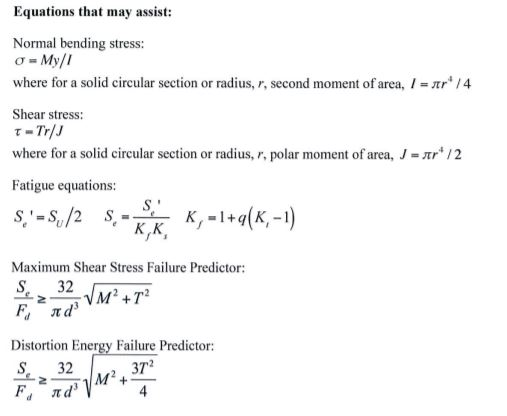 Structural Integrity Math Structural Integrity in Mechanical Design Record your | Chegg.com