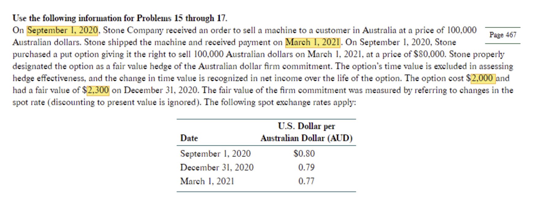 Solved Mini 16. An Australian company has received USD in