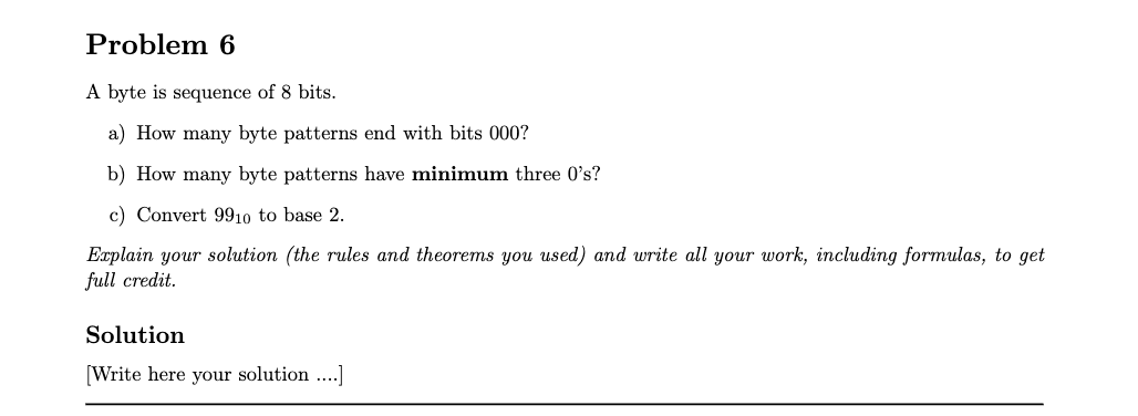 a byte has 8 bits true or false