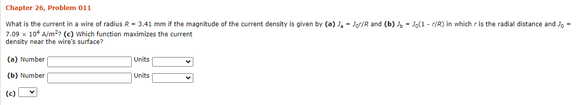 Solved Chapter 26, Problem 011 What is the current in a wire | Chegg.com
