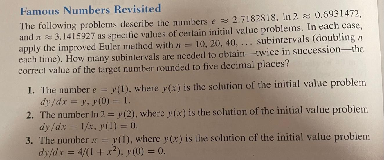 Solved Differential Equations I need help with this small | Chegg.com
