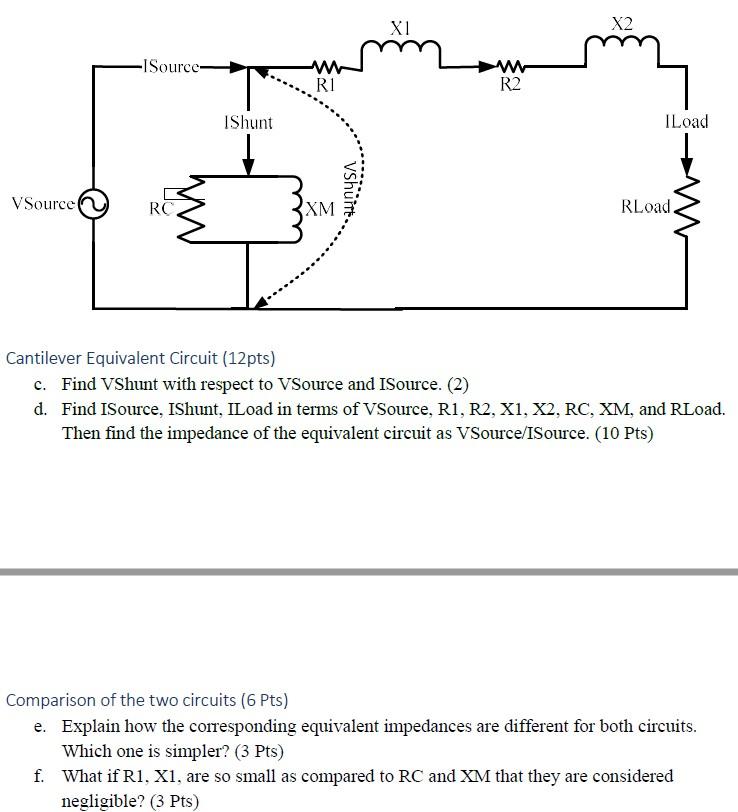 Solved Circuit analysis (30 Pts) T Equivalent circuit ( 12 | Chegg.com