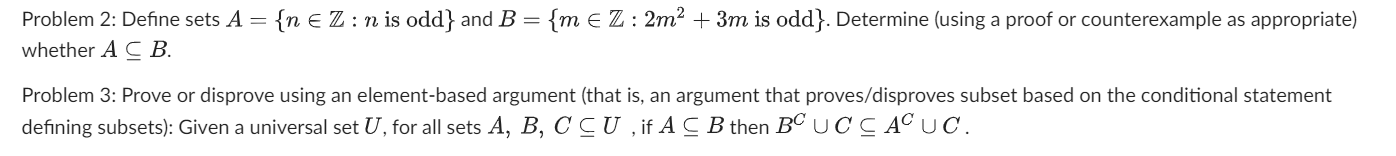 Solved Math Discrete Problems. Please Verify And Prove This | Chegg.com