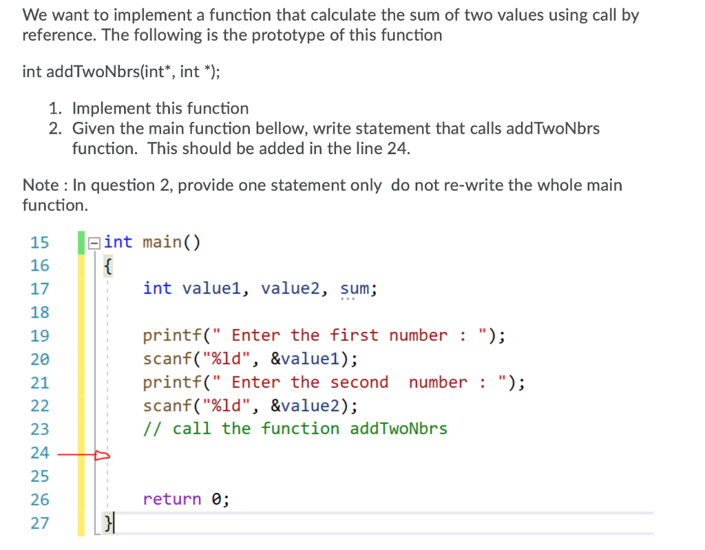 Solved Complete this coding question using C programming | Chegg.com