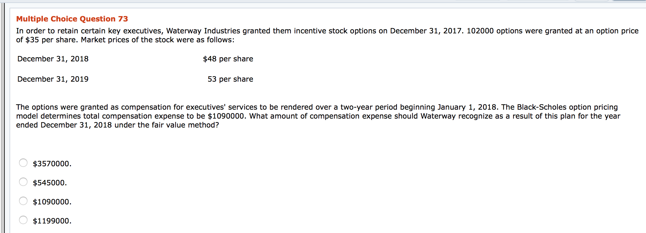 Solved Multiple Choice Question 65 On June 30, 2018, Concord | Chegg.com